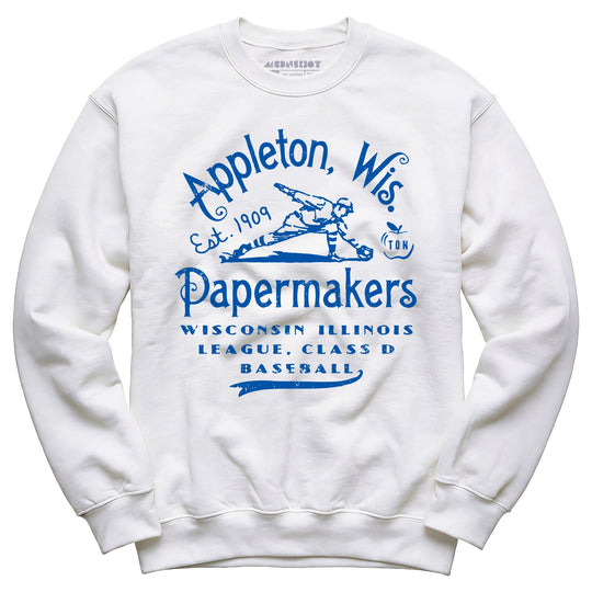 Appleton Papermakers - Wisconsin - Vintage Defunct Baseball Teams - Unisex Sweatshirt