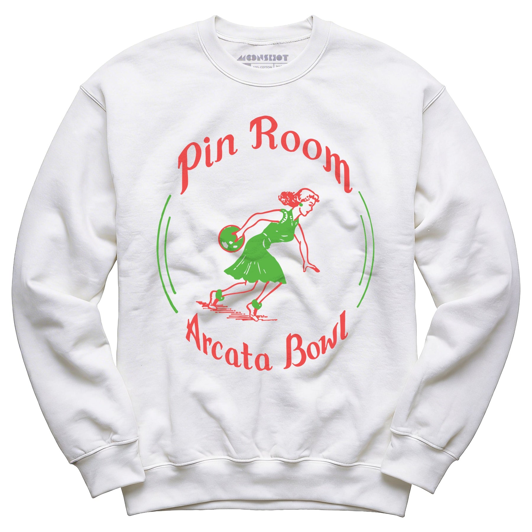 Arcata Bowl Pin Room - Arcata, CA - Vintage Bowling Alley - Unisex Sweatshirt