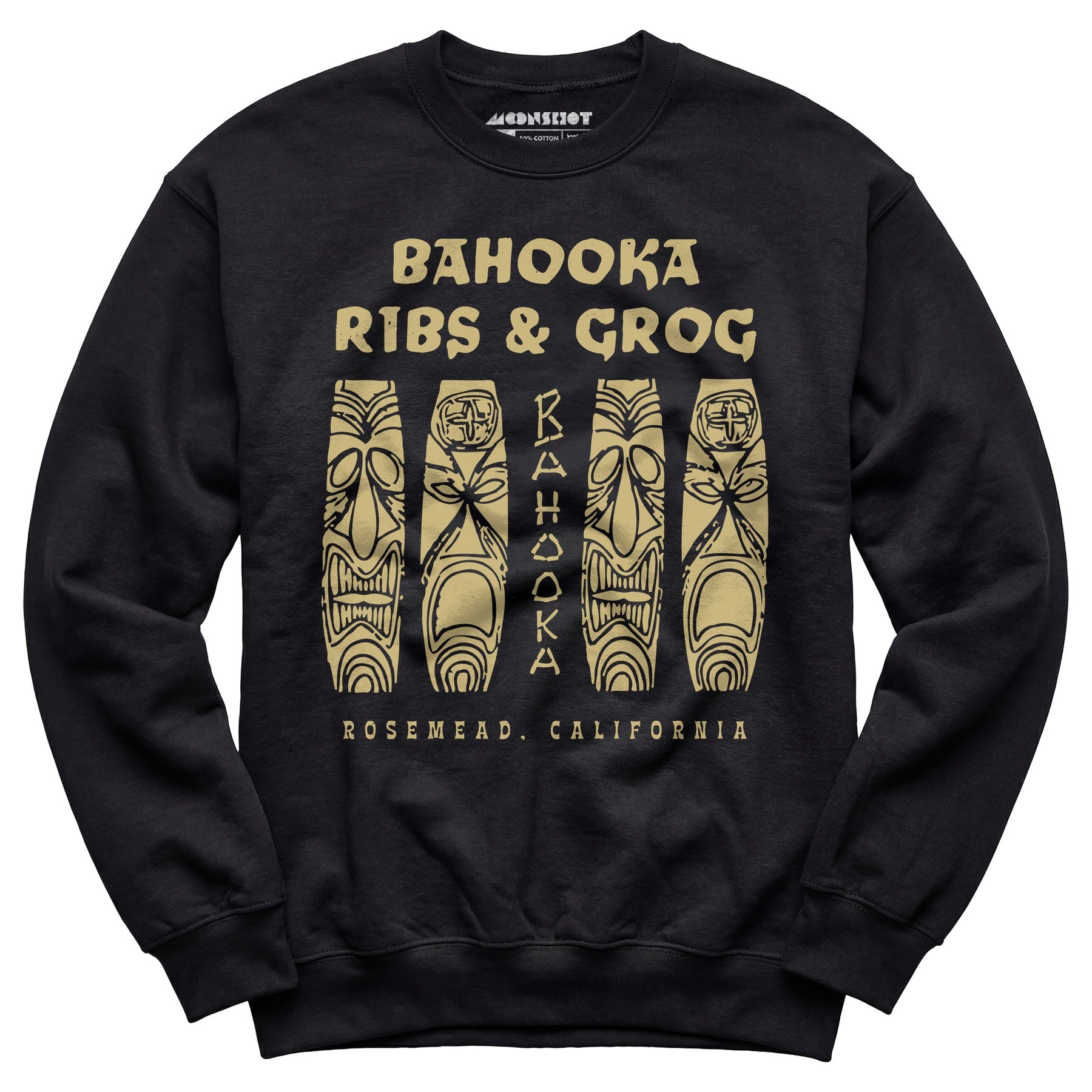Bahooka Ribs & Grog - Rosemead, CA - Vintage Tiki Bar - Unisex Sweatshirt
