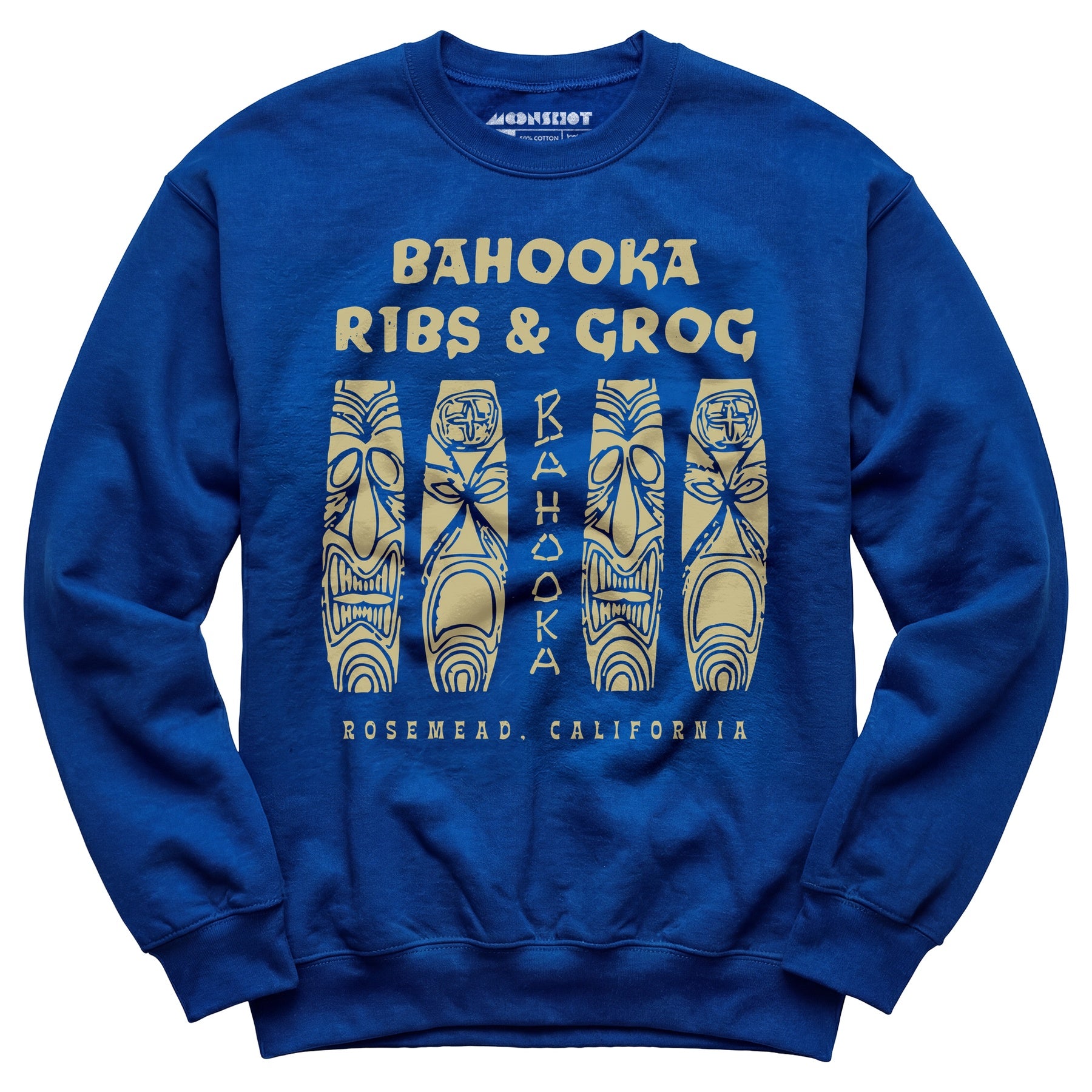 Bahooka Ribs & Grog - Rosemead, CA - Vintage Tiki Bar - Unisex Sweatshirt