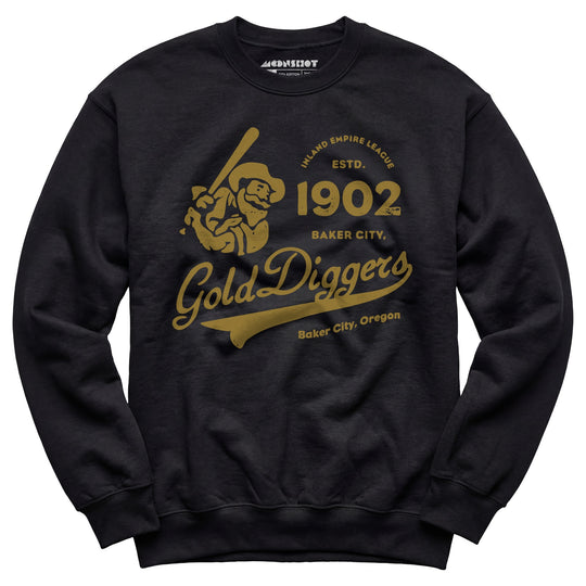 Baker City Gold Diggers - Oregon - Vintage Defunct Baseball Teams - Unisex Sweatshirt