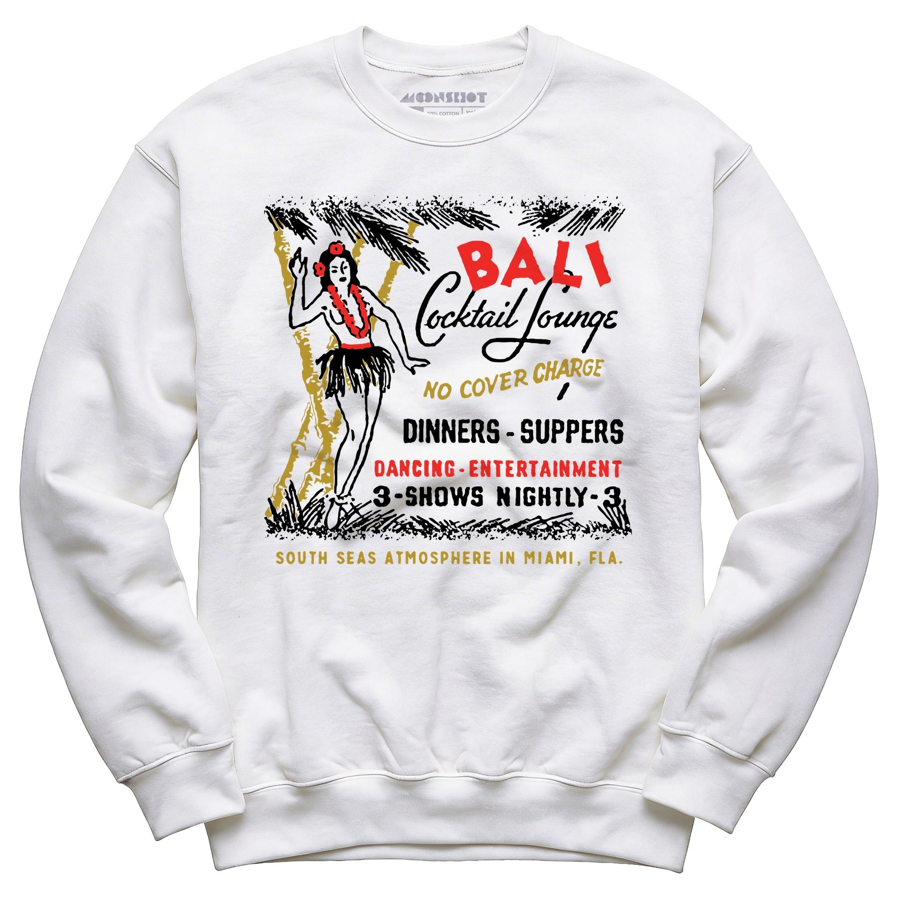 Bali Cocktail Lounge - Miami, FL - Vintage Tiki Bar - Unisex Sweatshirt
