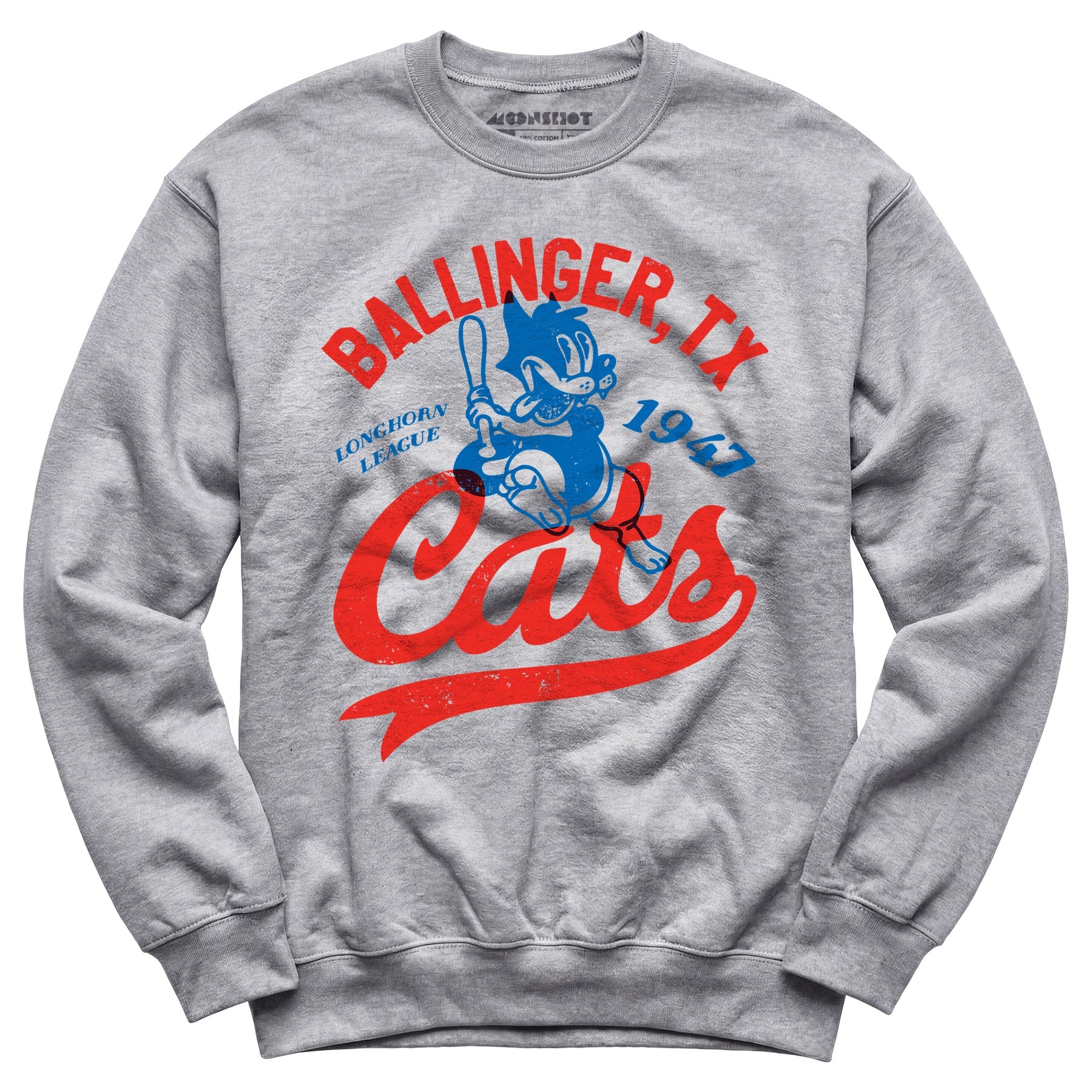 Ballinger Cats - Texas - Vintage Defunct Baseball Teams - Unisex Sweatshirt