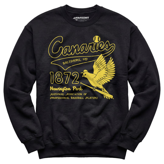 Baltimore Canaries - Maryland - Vintage Defunct Baseball Teams - Unisex Sweatshirt