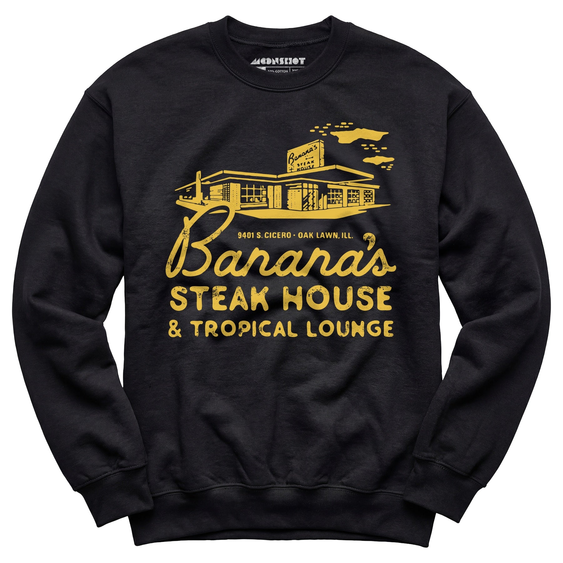 Banana's Steak House - Oak Lawn, Il - Vintage Restaurant - Unisex Sweatshirt
