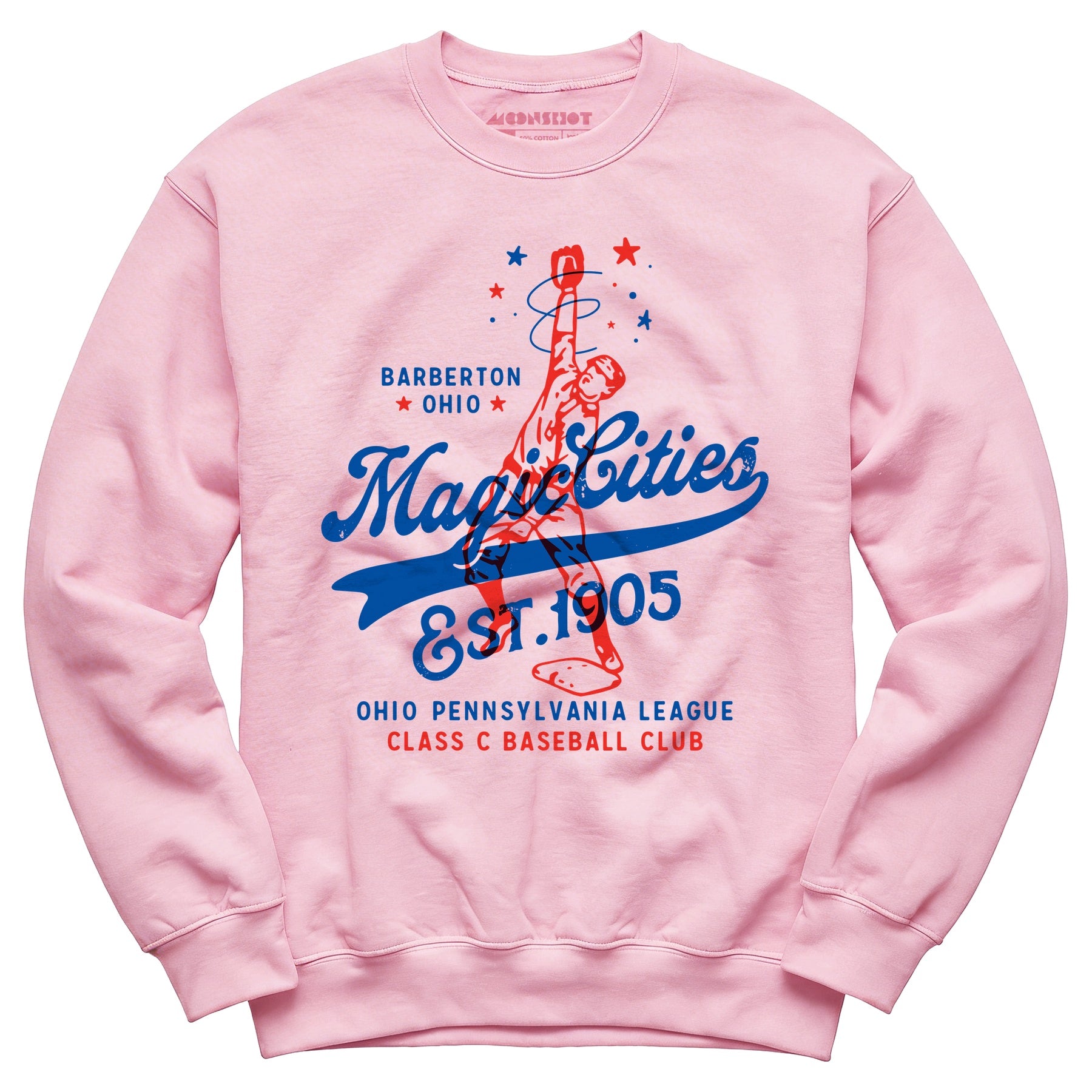 Barberton Magic Cities - Ohio - Vintage Defunct Baseball Teams - Unisex Sweatshirt
