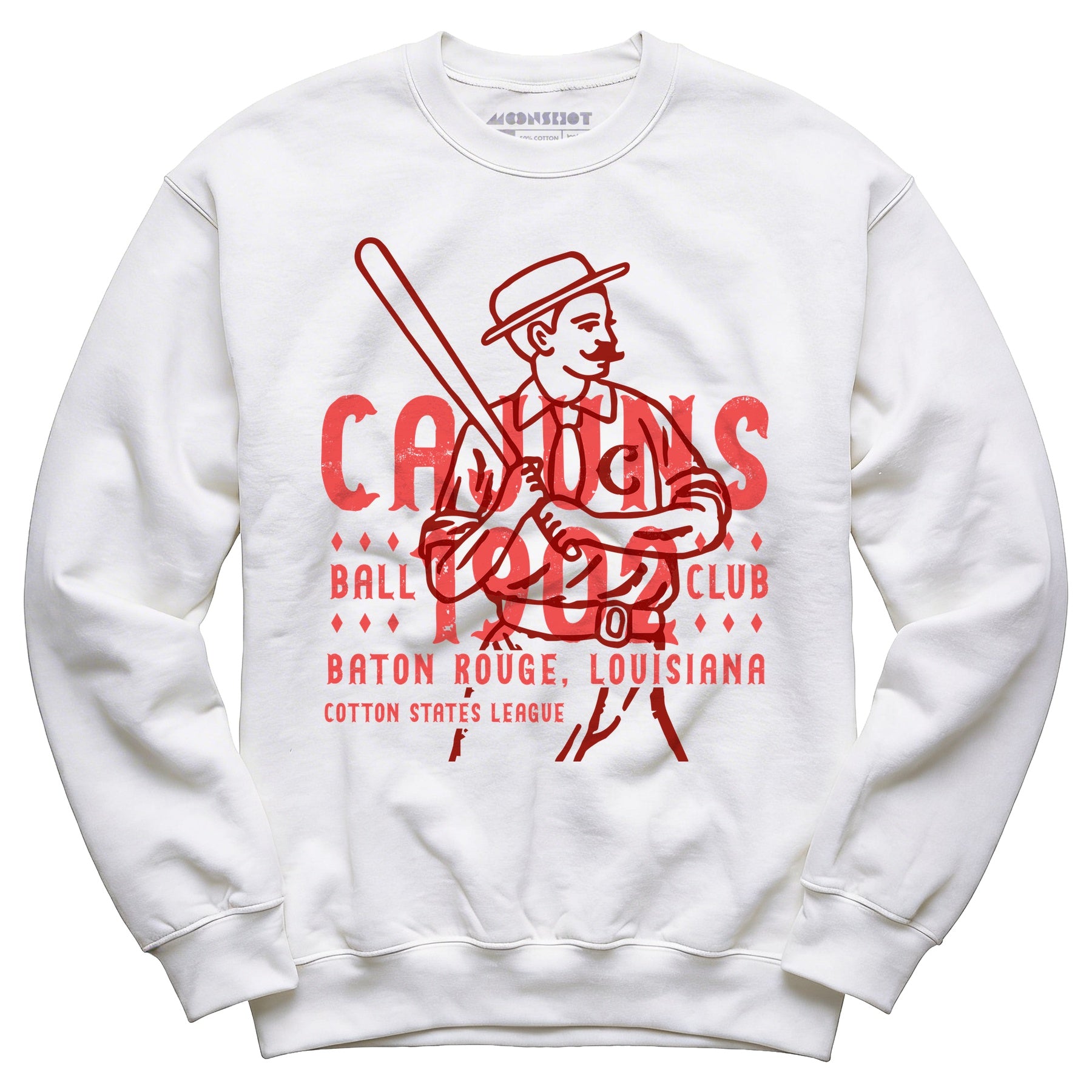 Baton Rouge Cajuns - Louisiana - Vintage Defunct Baseball Teams - Unisex Sweatshirt