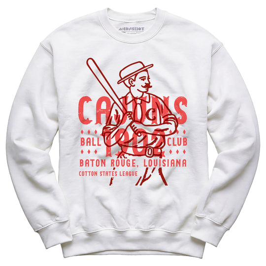 Baton Rouge Cajuns - Louisiana - Vintage Defunct Baseball Teams - Unisex Sweatshirt