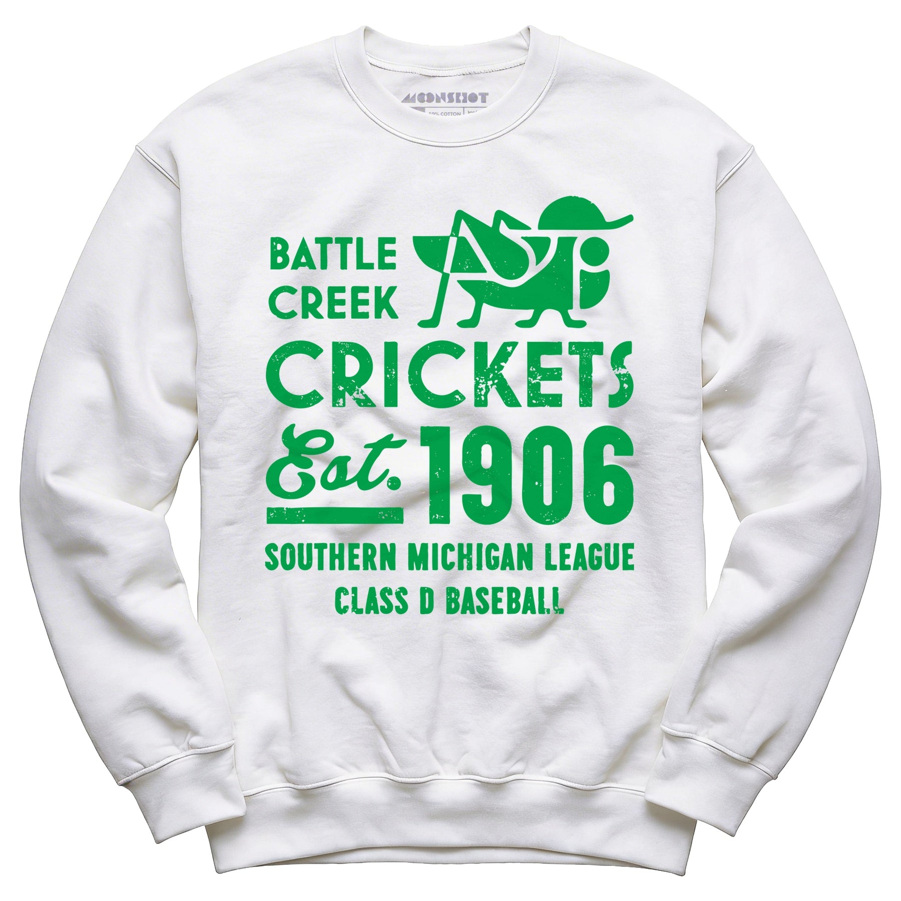 Battle Creek Crickets - Michigan - Vintage Defunct Baseball Teams - Unisex Sweatshirt