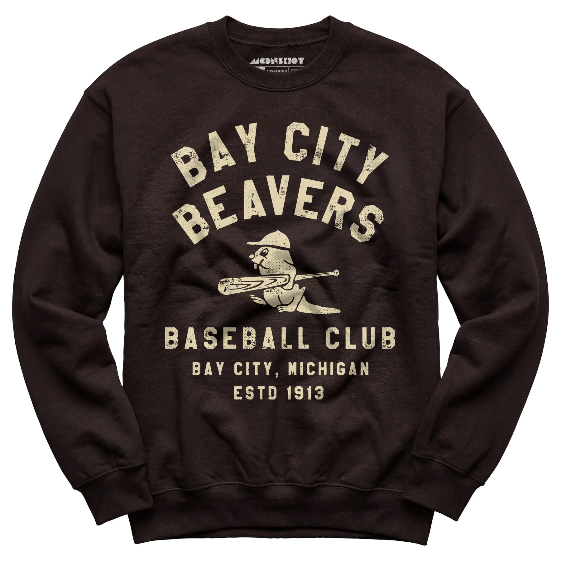Bay City Beavers - Michigan - Vintage Defunct Baseball Teams - Unisex Sweatshirt