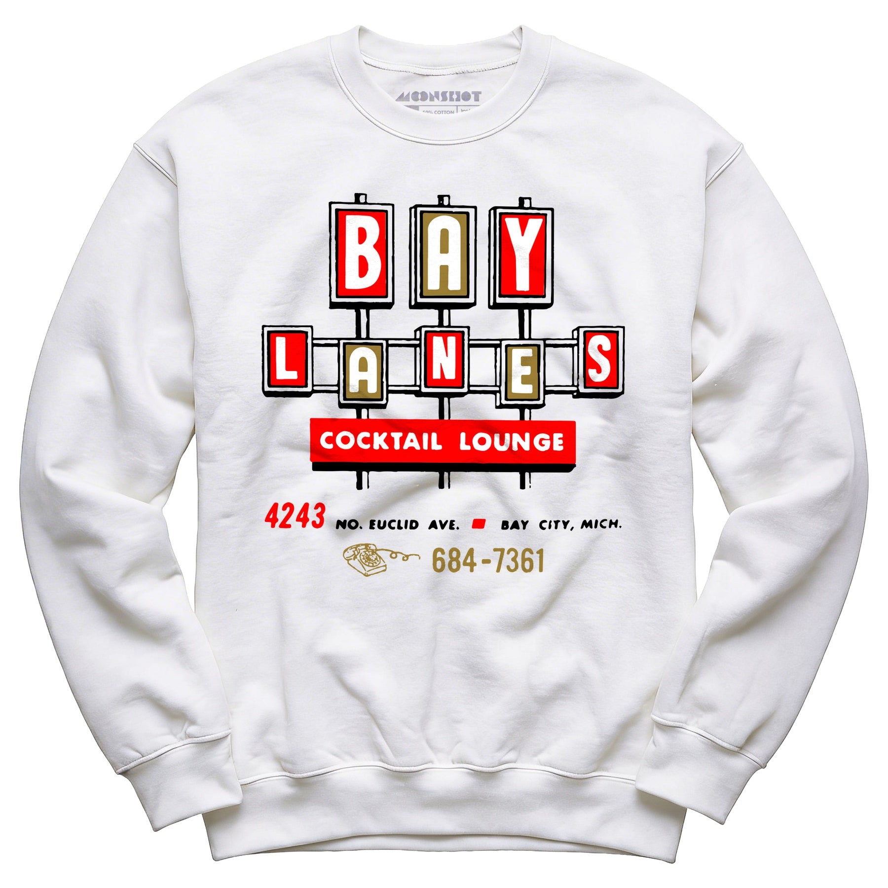 Bay Lanes - Bay City, MI - Vintage Bowling Alley - Unisex Sweatshirt