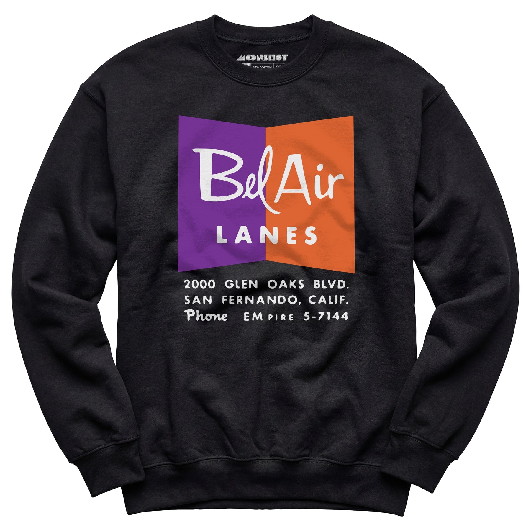 Bel Air Lanes - San Fernando, CA - Vintage Bowling Alley - Unisex Sweatshirt
