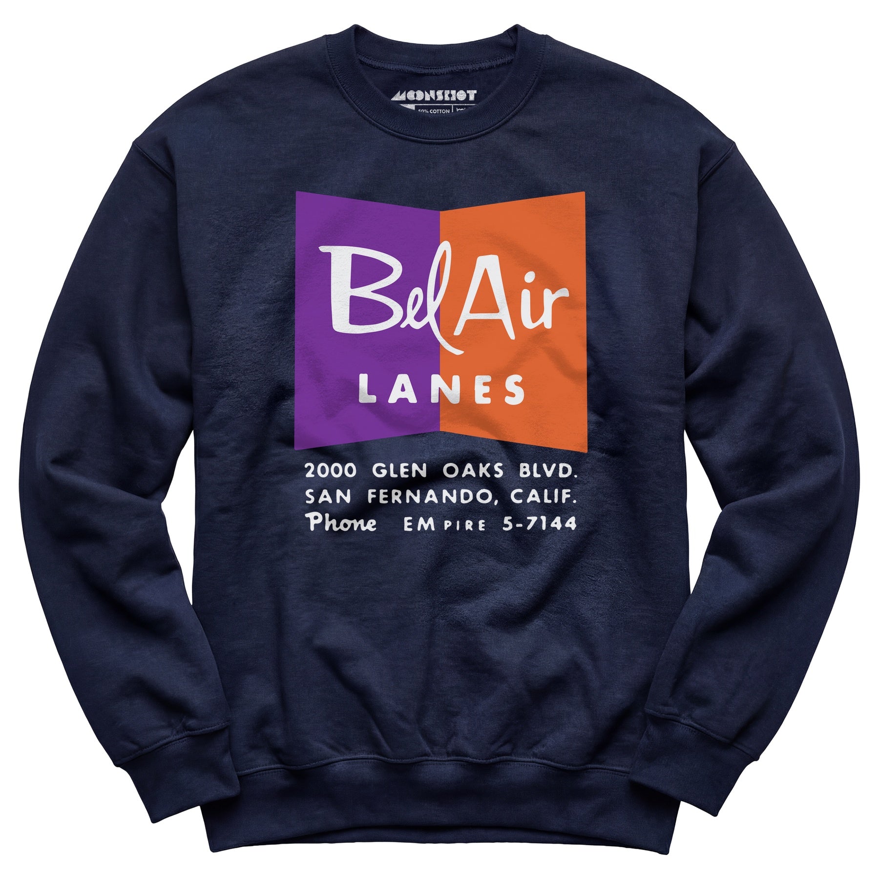 Bel Air Lanes - San Fernando, CA - Vintage Bowling Alley - Unisex Sweatshirt