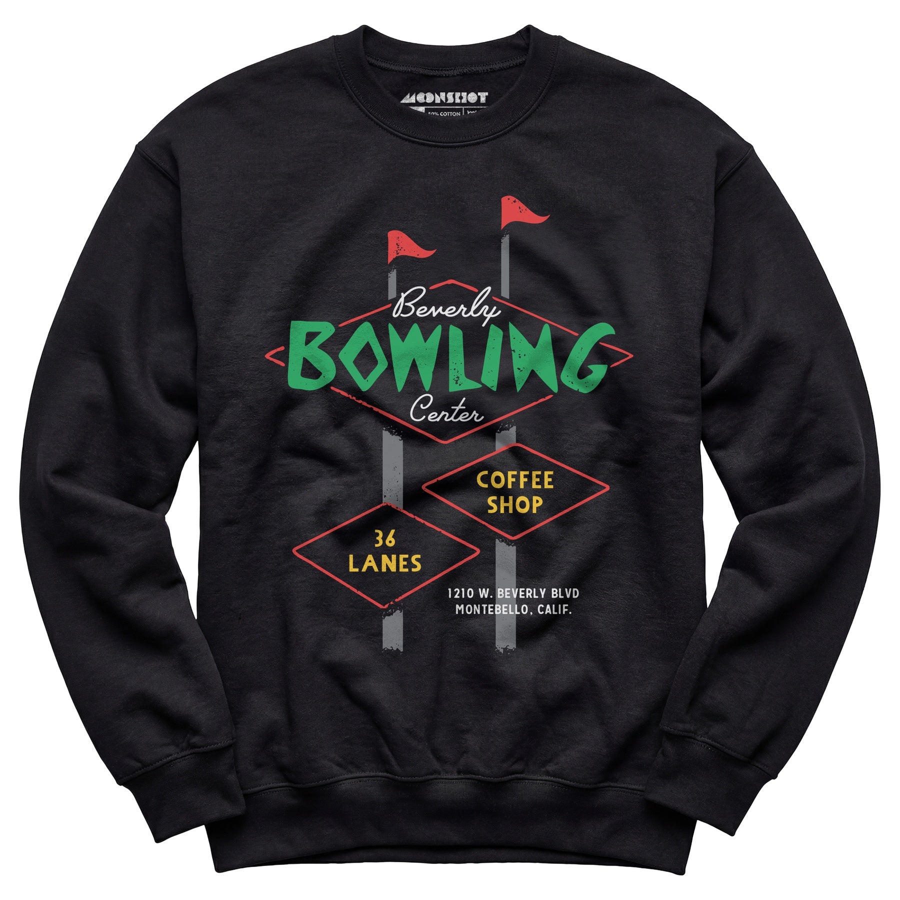 Beverly Bowl - Montebello, CA - Vintage Bowling Alley - Unisex Sweatshirt