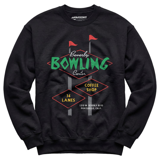 Beverly Bowl - Montebello, CA - Vintage Bowling Alley - Unisex Sweatshirt
