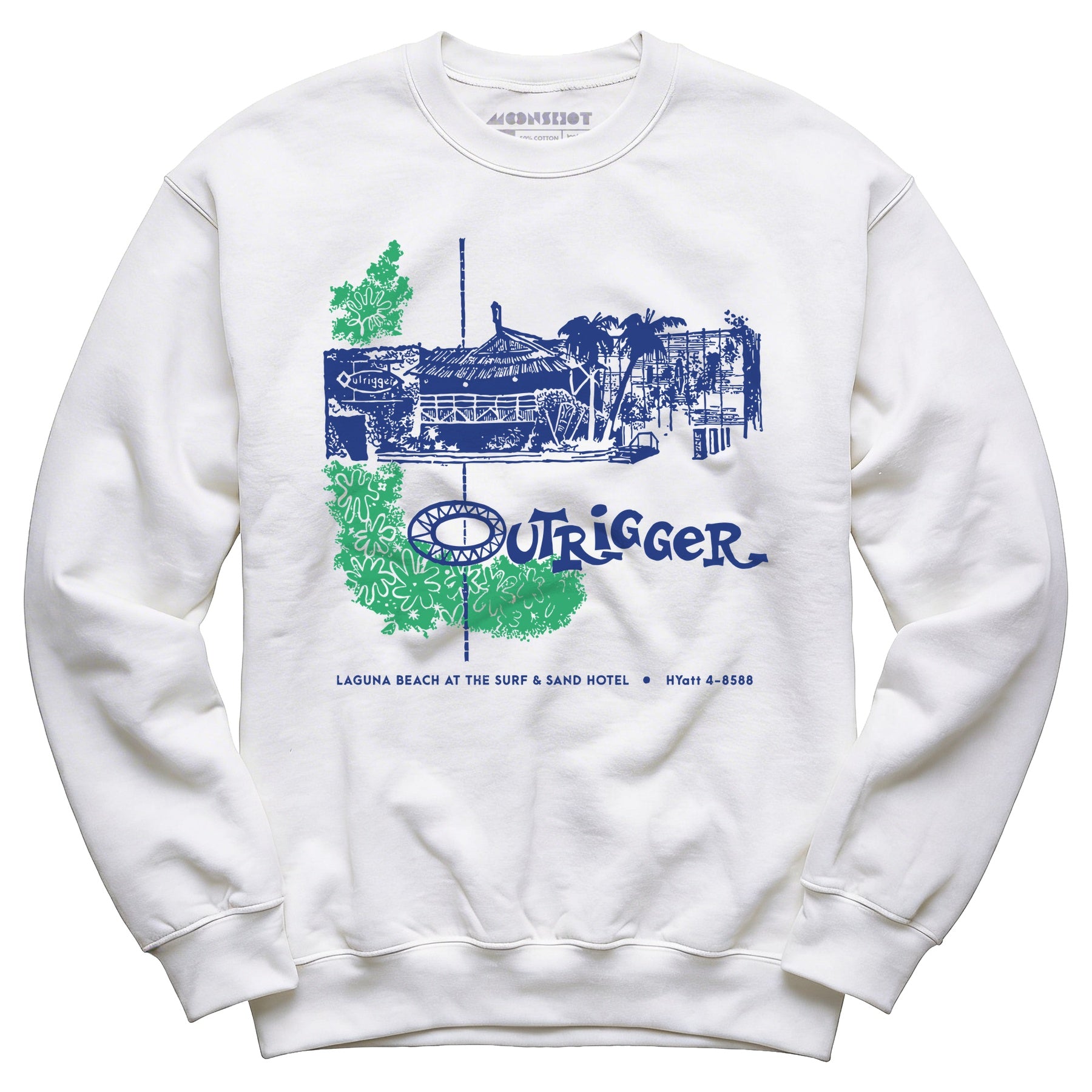 Billingsley's Outrigger v2 - Laguna Beach, CA - Vintage Tiki Bar - Unisex Sweatshirt