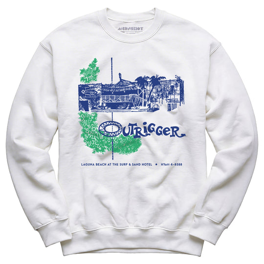 Billingsley's Outrigger v2 - Laguna Beach, CA - Vintage Tiki Bar - Unisex Sweatshirt
