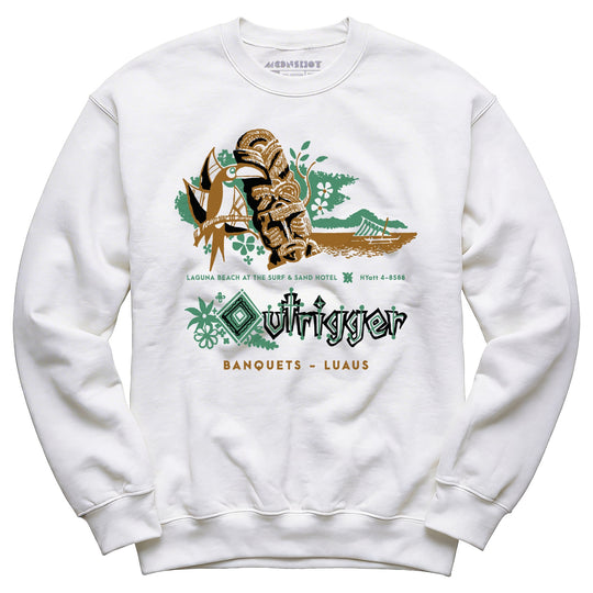 Billingsley's Outrigger v3 - Laguna Beach, CA - Vintage Tiki Bar - Unisex Sweatshirt