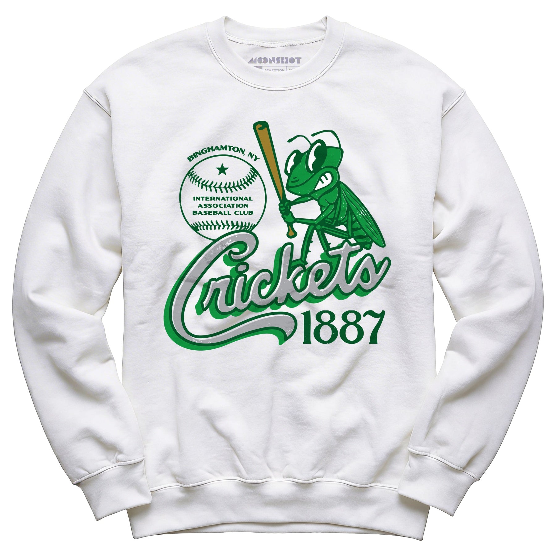 Binghamton Crickets - New York - Vintage Defunct Baseball Teams - Unisex Sweatshirt