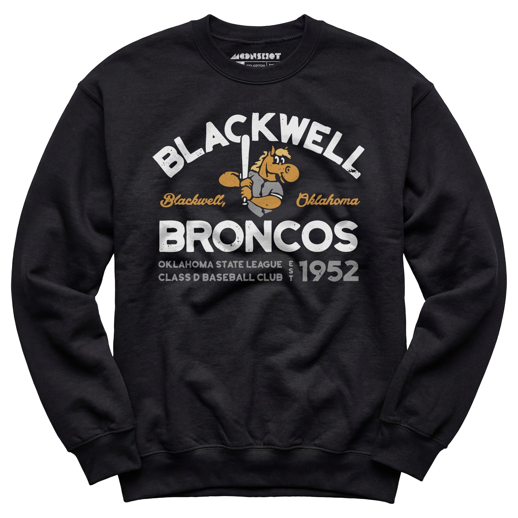 Blackwell Broncos - Oklahoma - Vintage Defunct Baseball Teams - Unisex Sweatshirt
