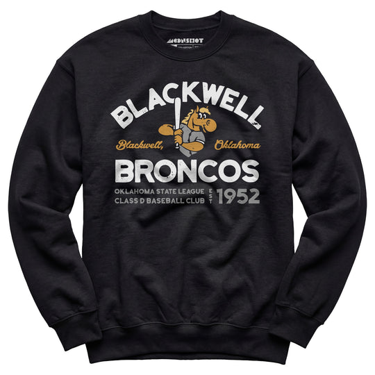 Blackwell Broncos - Oklahoma - Vintage Defunct Baseball Teams - Unisex Sweatshirt