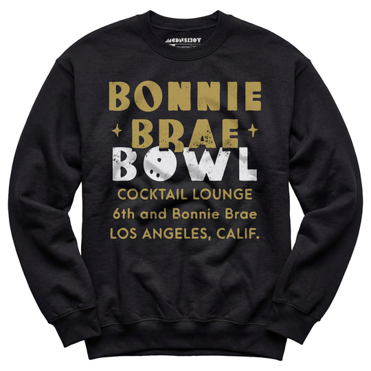 Bonnie Brae Bowl - Los Angeles, CA - Vintage Bowling Alley - Unisex Sweatshirt