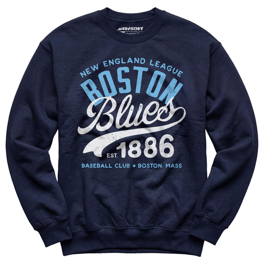 Boston Blues - Massachusetts - Vintage Defunct Baseball Teams - Unisex Sweatshirt
