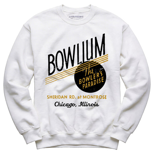 Bowlium - Chicago, IL - Vintage Bowling Alley - Unisex Sweatshirt