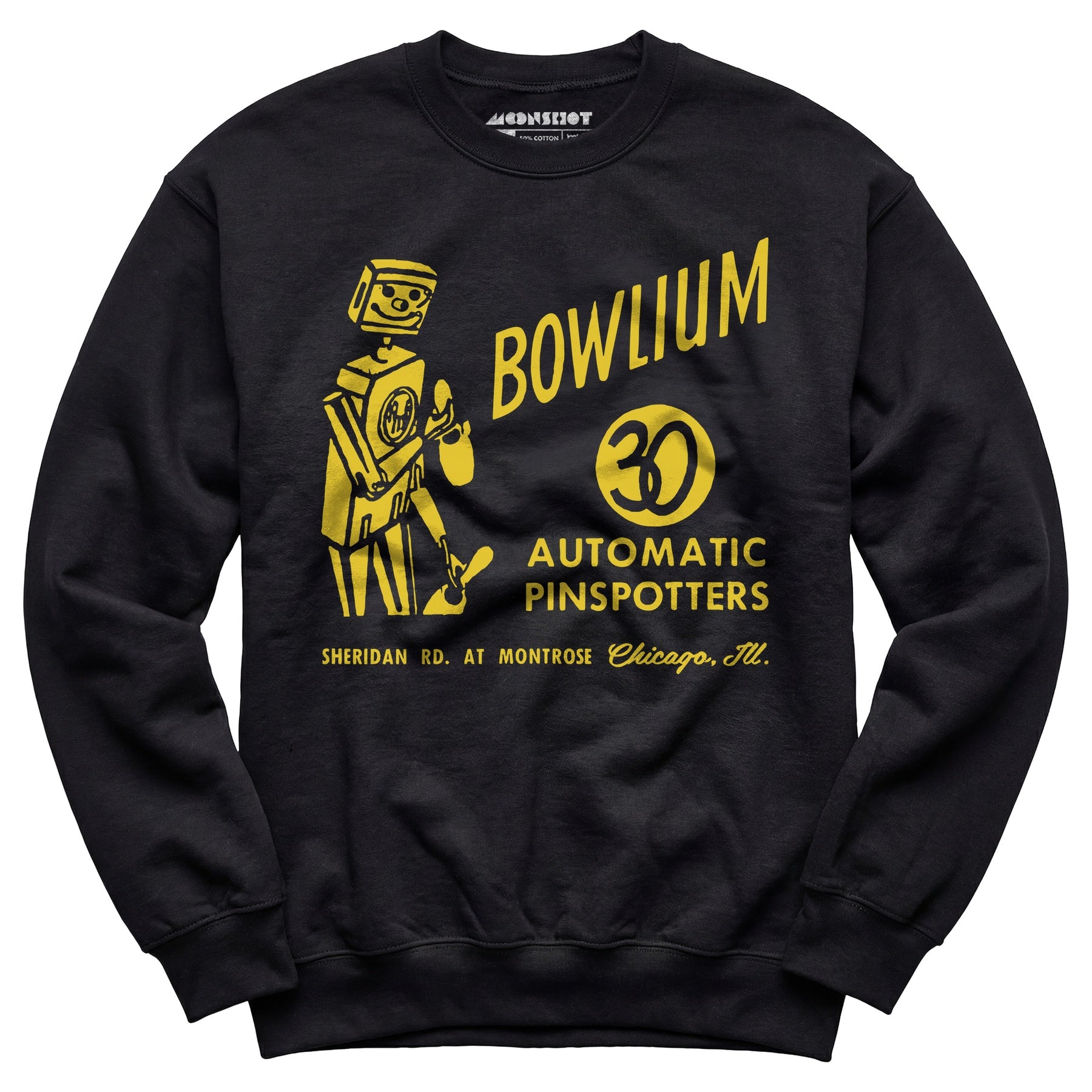 Bowlium v2 - Chicago, IL - Vintage Bowling Alley - Unisex Sweatshirt