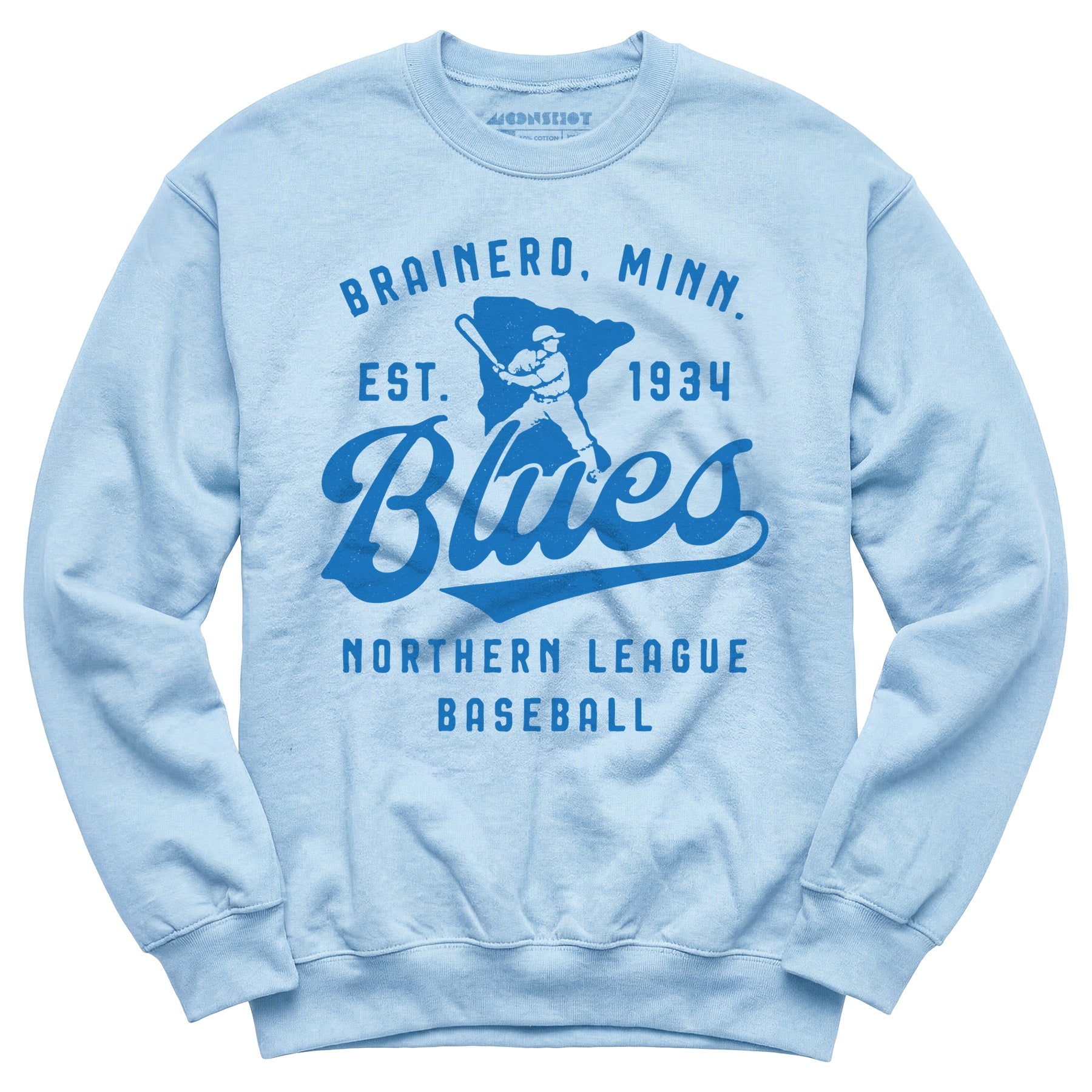 Brainerd Blues - Minnesota - Vintage Defunct Baseball Teams - Unisex Sweatshirt