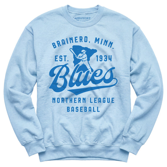 Brainerd Blues - Minnesota - Vintage Defunct Baseball Teams - Unisex Sweatshirt