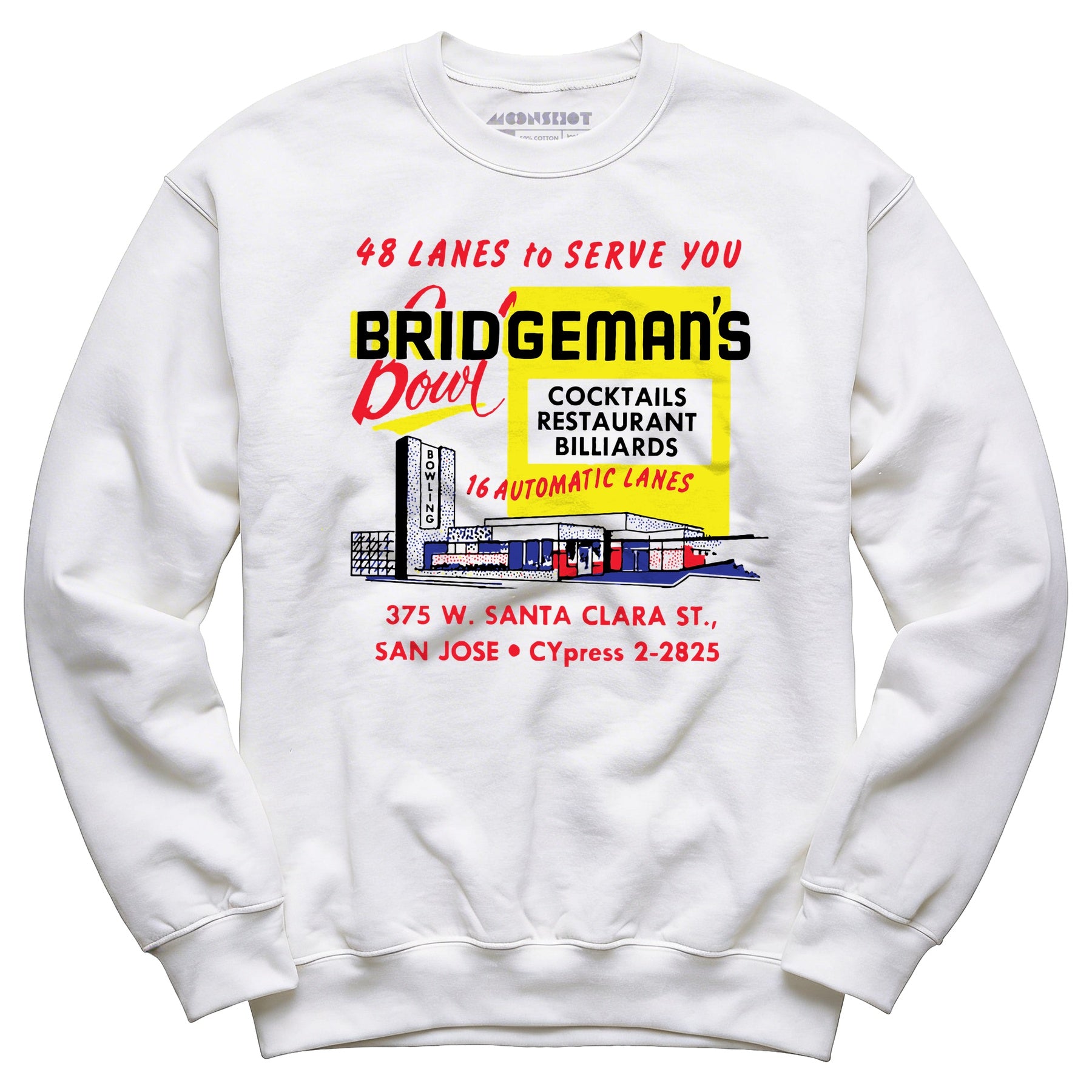 Bridgeman's Bowl - San Jose, CA - Vintage Bowling Alley - Unisex Sweatshirt