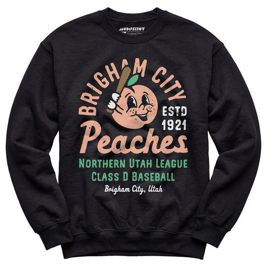 Brigham City Peaches - Utah - Vintage Defunct Baseball Teams - Unisex Sweatshirt