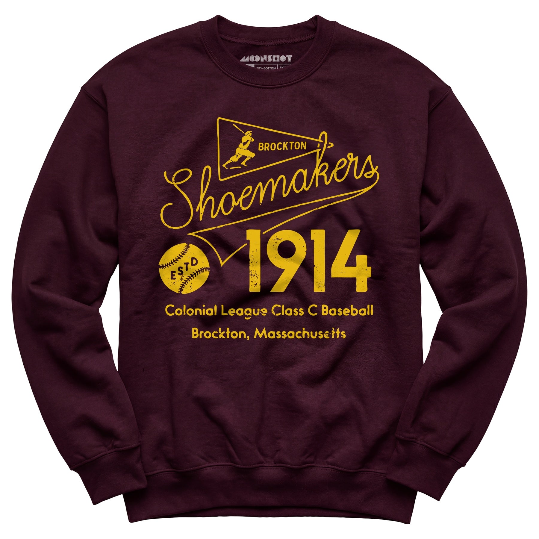 Brockton Shoemakers - Massachusetts - Vintage Defunct Baseball Teams - Unisex Sweatshirt