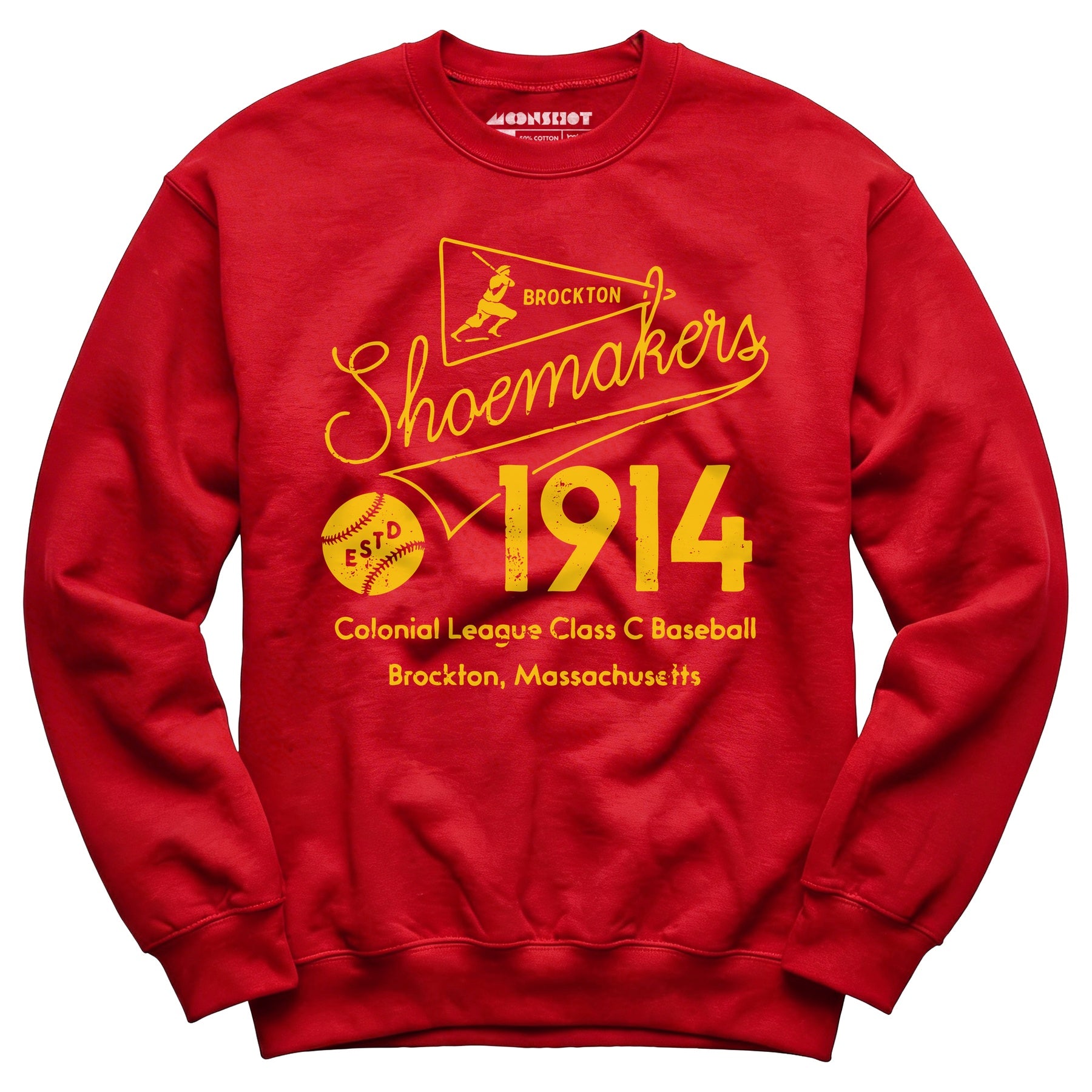 Brockton Shoemakers - Massachusetts - Vintage Defunct Baseball Teams - Unisex Sweatshirt