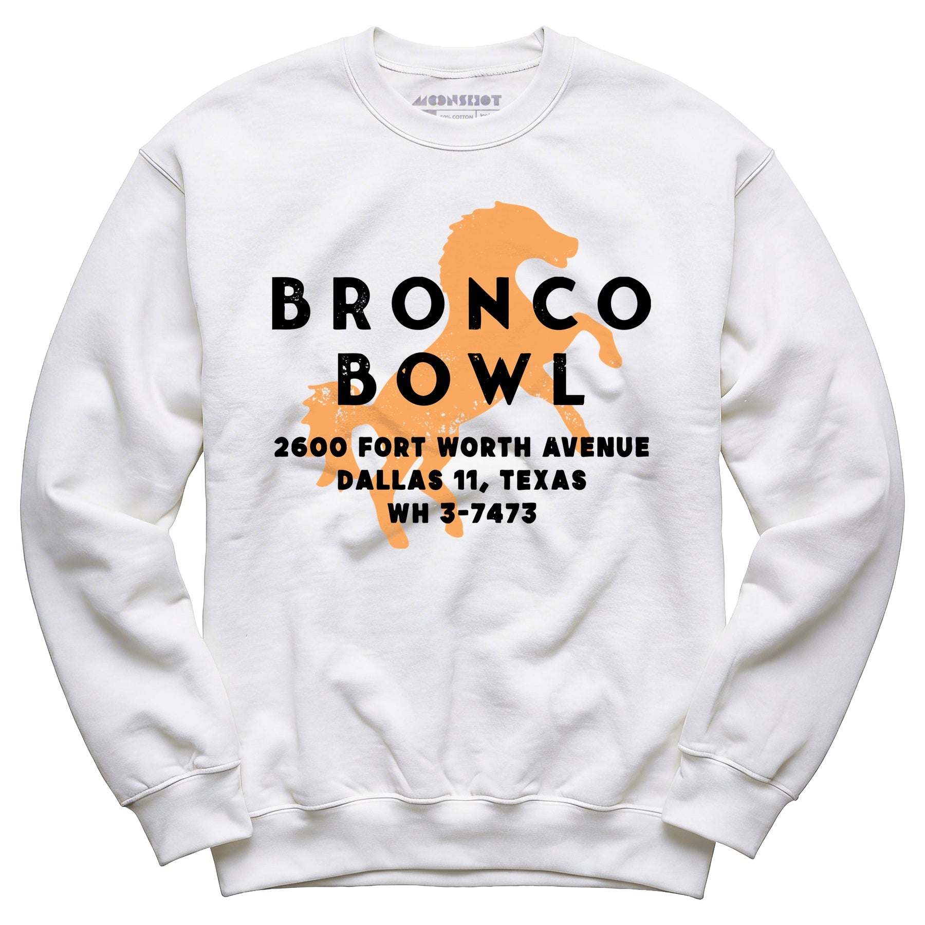 Bronco Bowl - Dallas, TX - Vintage Bowling Alley - Unisex Sweatshirt