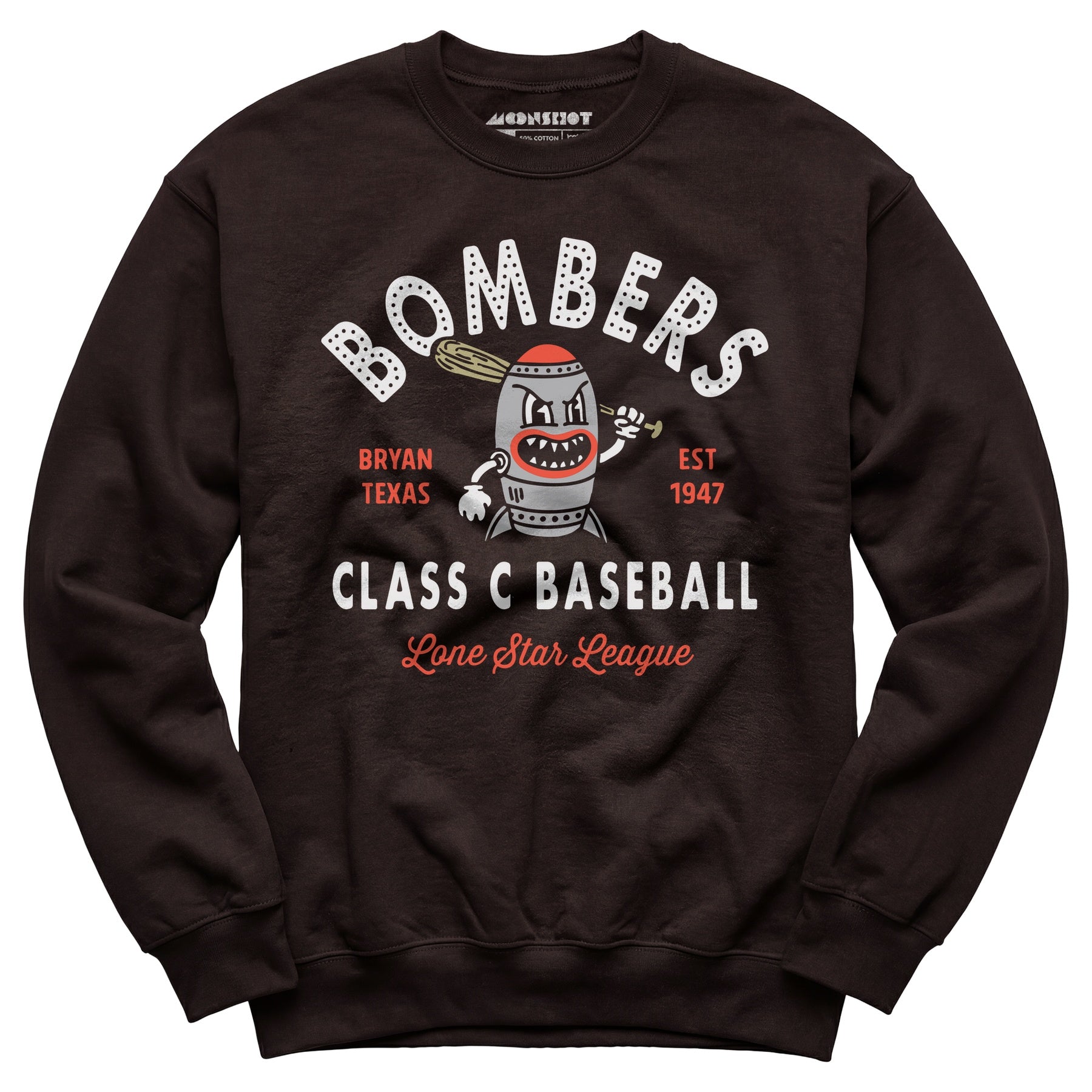 Bryan Bombers - Texas - Vintage Defunct Baseball Teams - Unisex Sweatshirt