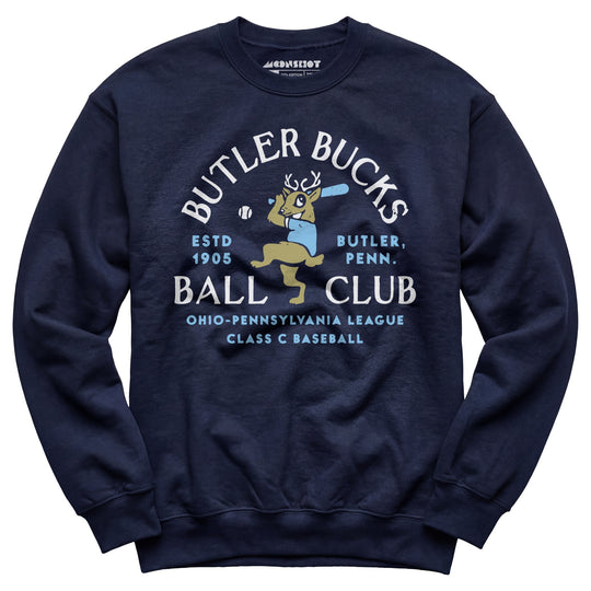 Butler Bucks - Pennsylvania - Vintage Defunct Baseball Teams - Unisex Sweatshirt