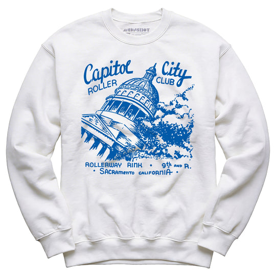 Capitol City Roller Club - Sacramento, CA - Vintage Roller Rink - Unisex Sweatshirt