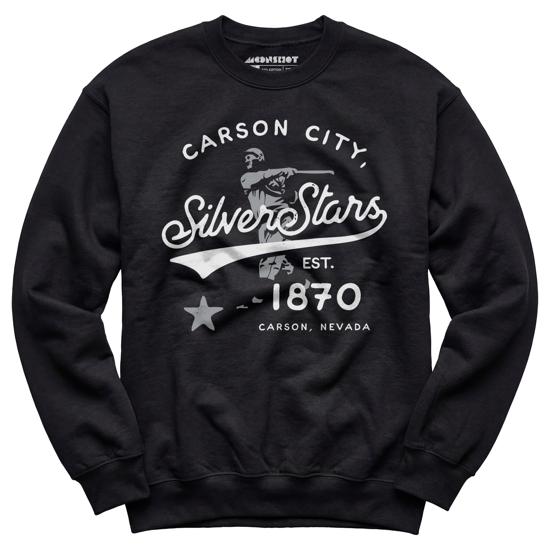 Carson City Silver Stars - Nevada - Vintage Defunct Baseball Teams - Unisex Sweatshirt