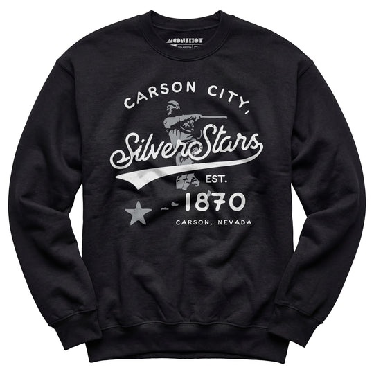 Carson City Silver Stars - Nevada - Vintage Defunct Baseball Teams - Unisex Sweatshirt