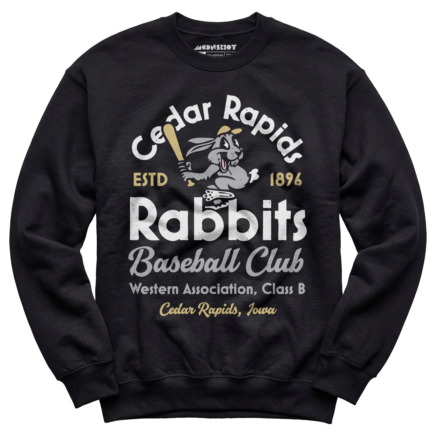 Cedar Rapids Rabbits - Iowa - Vintage Defunct Baseball Teams - Unisex Sweatshirt