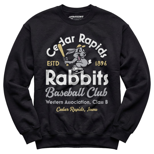Cedar Rapids Rabbits - Iowa - Vintage Defunct Baseball Teams - Unisex Sweatshirt