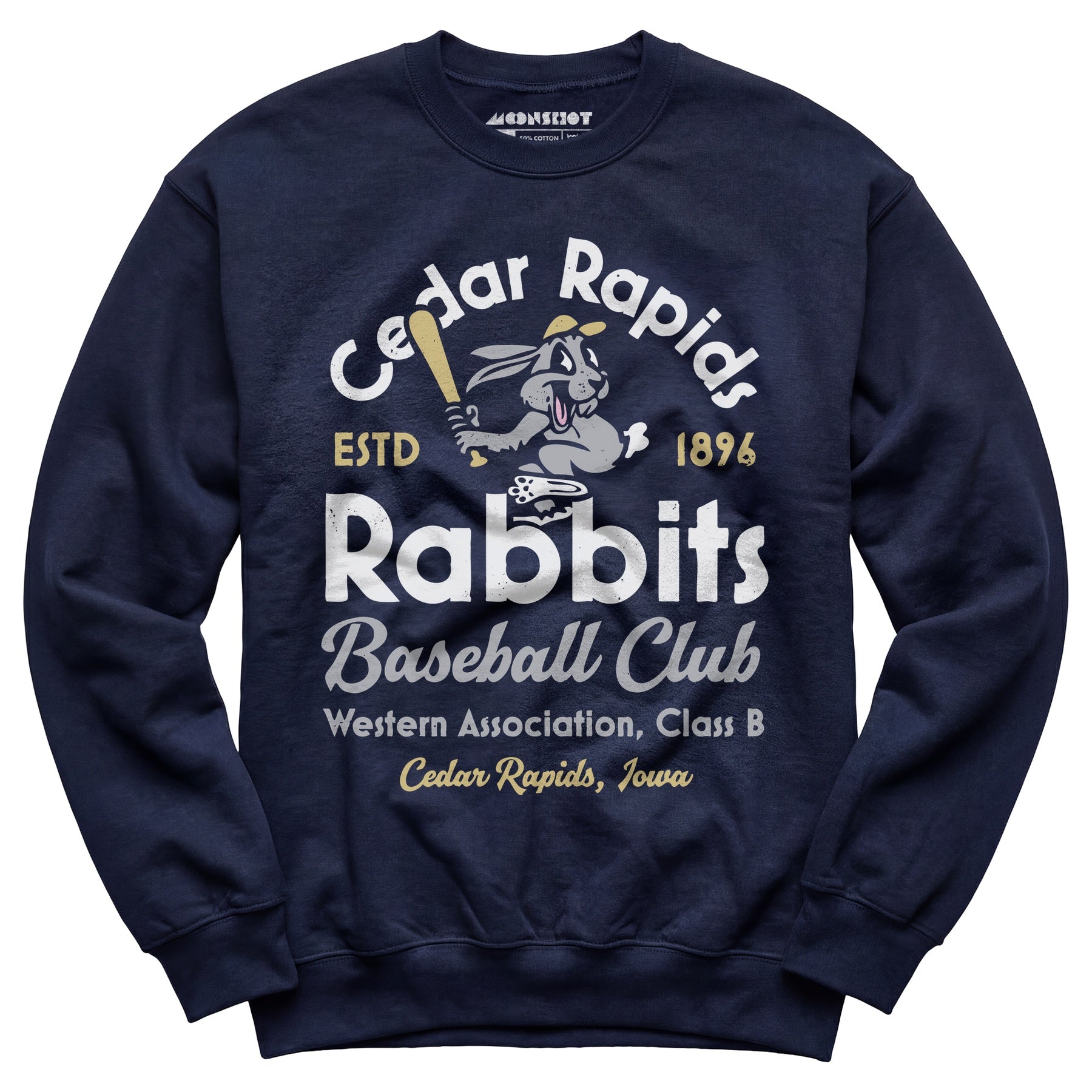Cedar Rapids Rabbits - Iowa - Vintage Defunct Baseball Teams - Unisex Sweatshirt