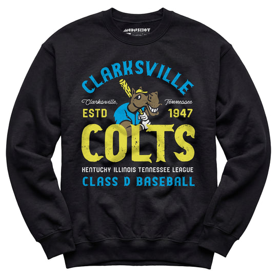 Clarksville Colts - Tennessee - Vintage Defunct Baseball Teams - Unisex Sweatshirt