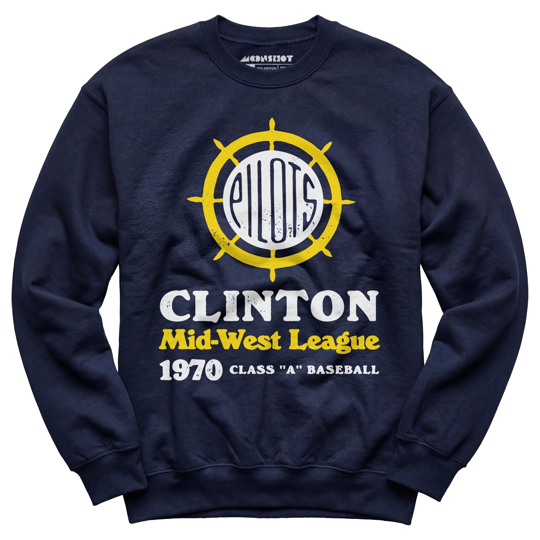 Clinton Pilots - Iowa - Vintage Defunct Baseball Teams - Unisex Sweatshirt