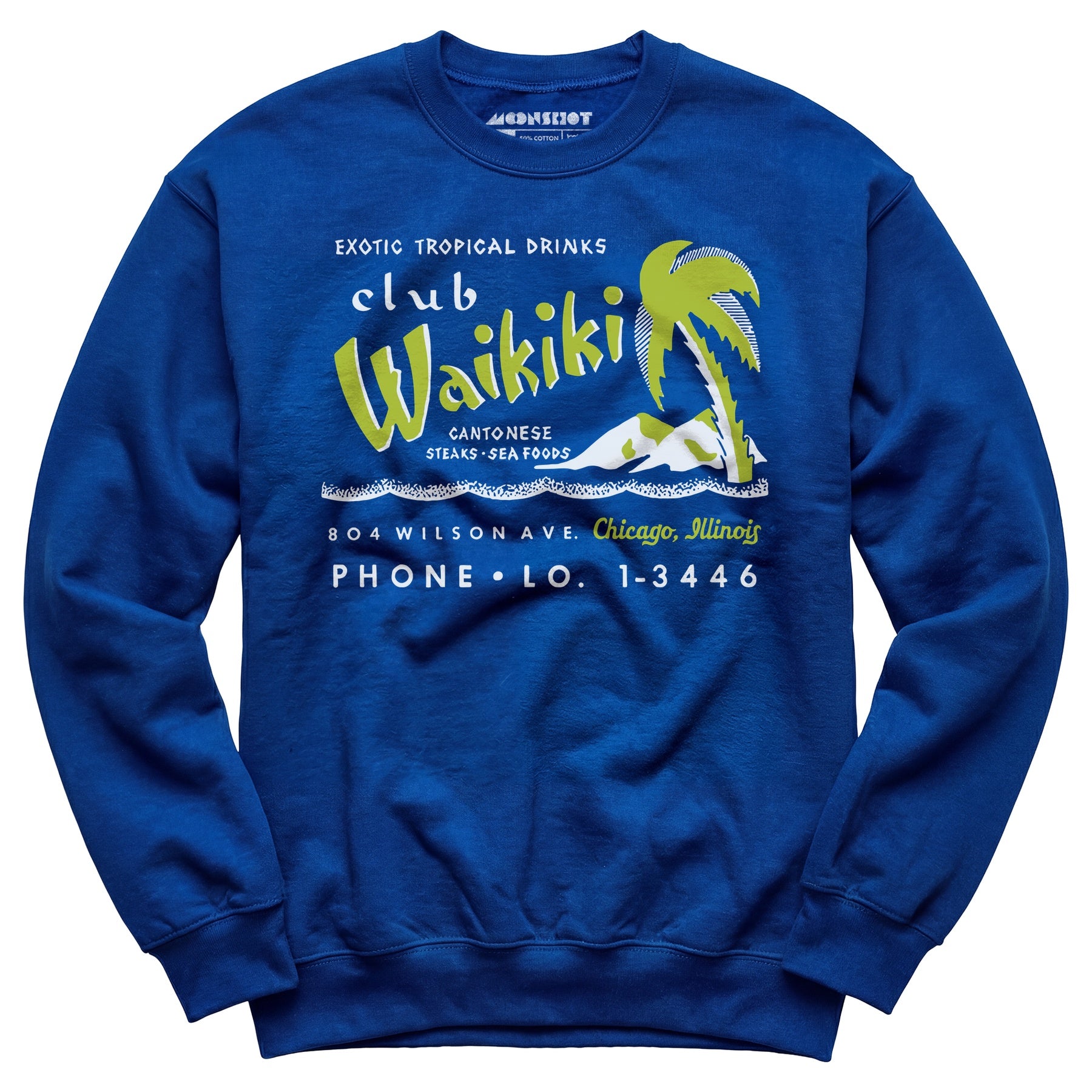 Club Waikiki - Chicago, IL - Vintage Tiki Bar - Unisex Sweatshirt