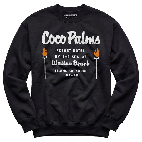 Coco Palms - Hawaii - Vintage Tiki Bar - Unisex Sweatshirt