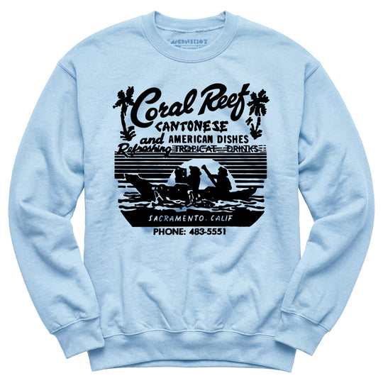 Coral Reef v2 - Sacramento, CA - Vintage Tiki Bar - Unisex Sweatshirt
