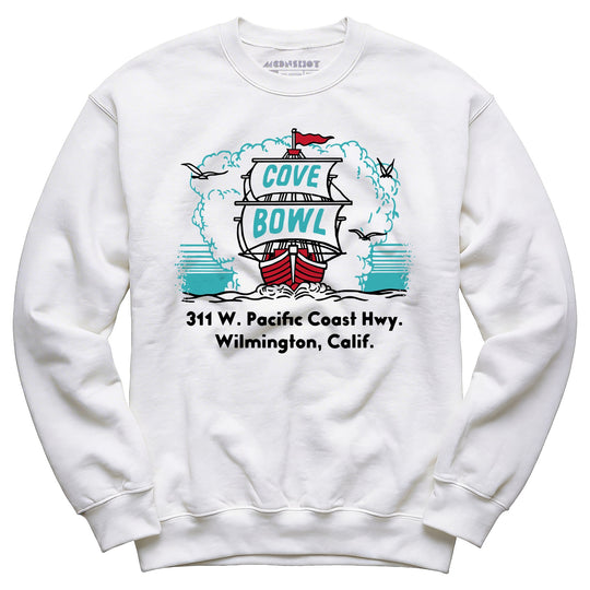 Cove Bowl - Wilmington, CA - Vintage Bowling Alley - Unisex Sweatshirt